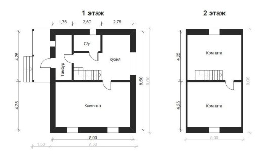 Проект кирпичного дома СПК-КЧД-75